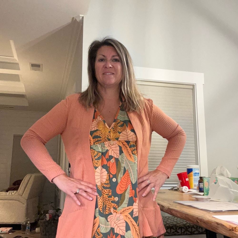 Simply Southern NWT Super Soft Ribbed Peach Cardigan